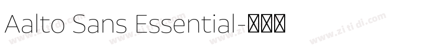 Aalto Sans Essential字体转换 Aalto Sans Essential字体转换